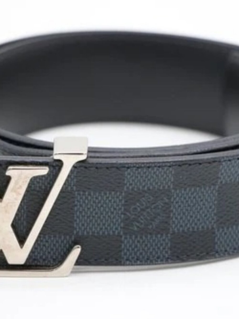 Louis Vuitton Ceinture LV Initial Belt Damier Cobalt Blue M9210 Size 90/36